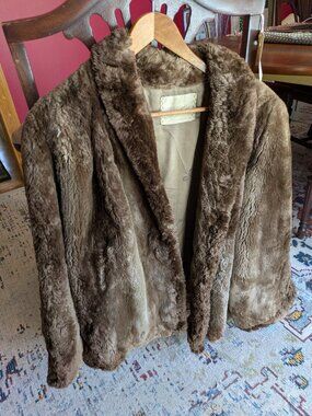 Vintage Beaver Fur Coat 1940s